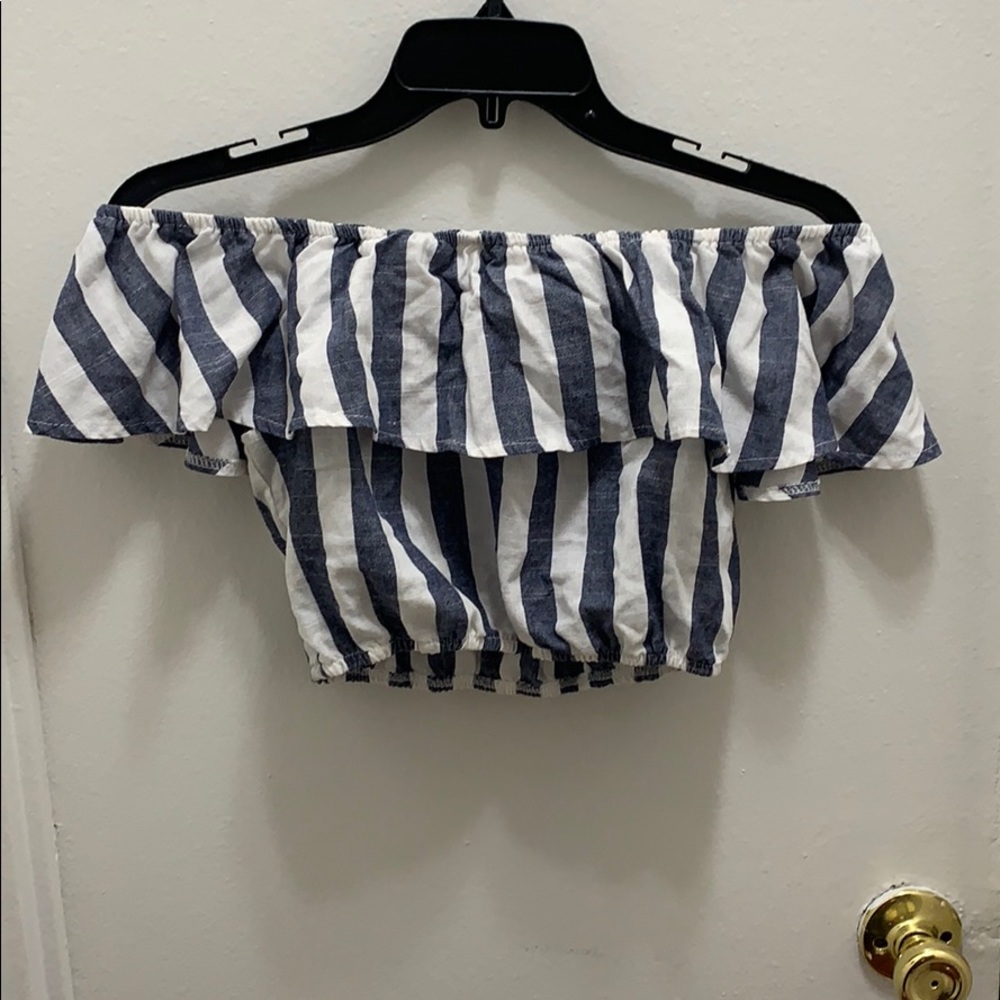 Striped crop top